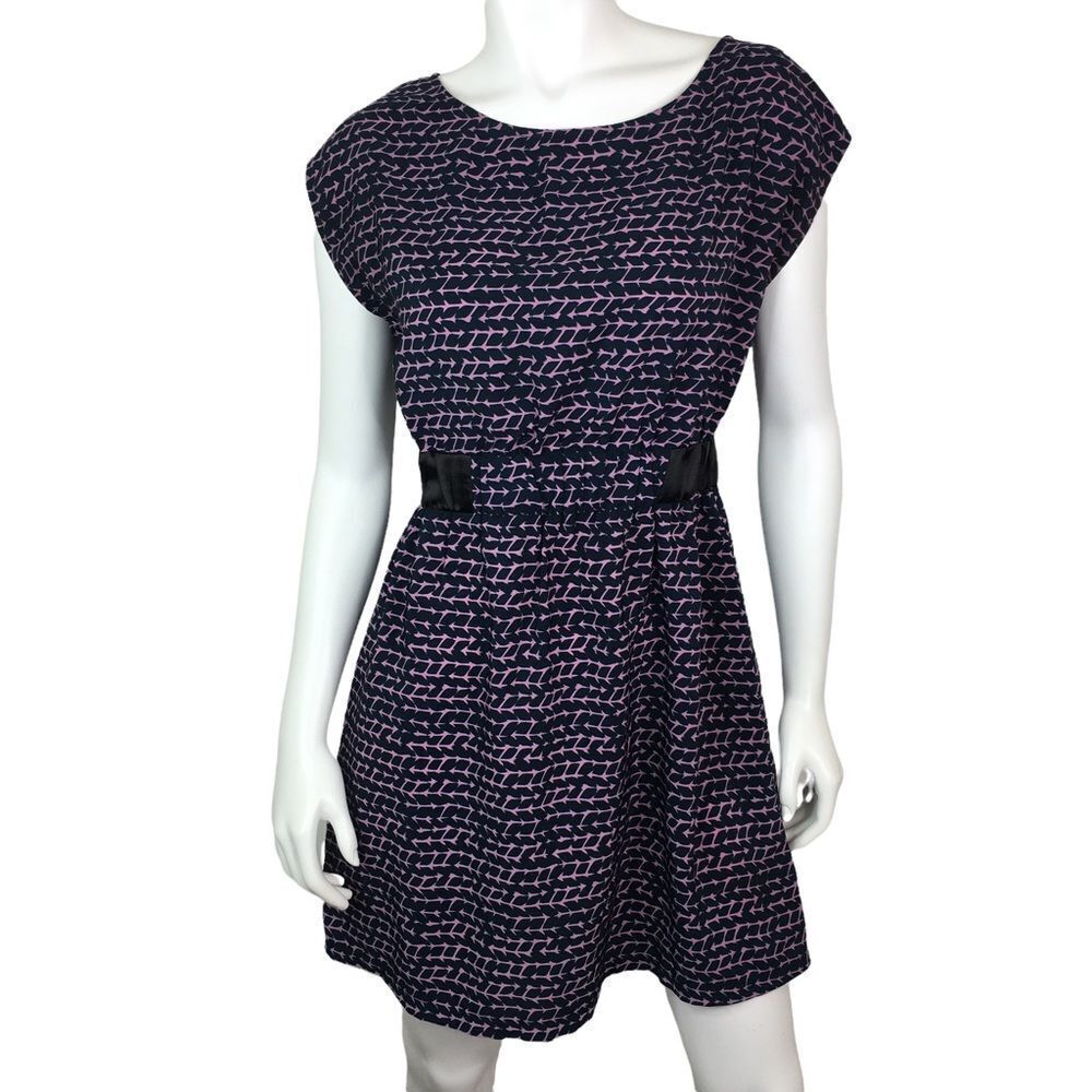 Ya Los Angeles Womens Dress Lightweight‎ Purple Keyhole Back Size Medium